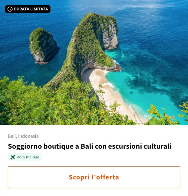 Soggiorno boutique a Bali con escursioni culturali