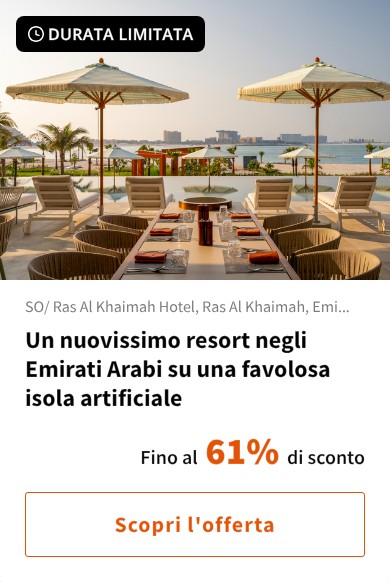 Un nuovissimo resort negli Emirati Arabi su una favolosa isola artificiale
