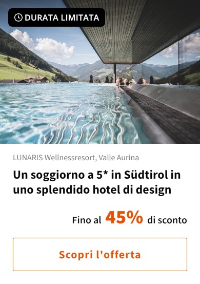 Un soggiorno a 5* in Südtirol in uno splendido hotel di design