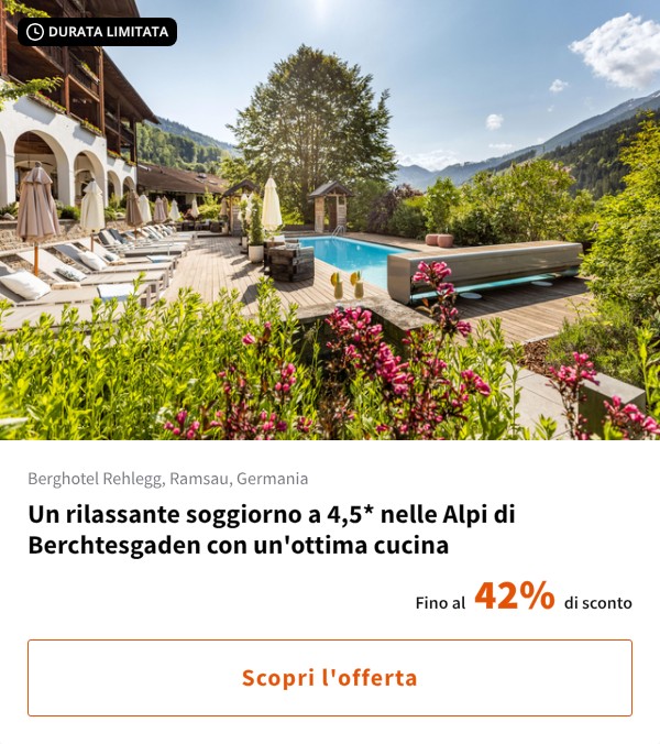 Un rilassante soggiorno a 4,5* nelle Alpi di Berchtesgaden con un'ottima cucina