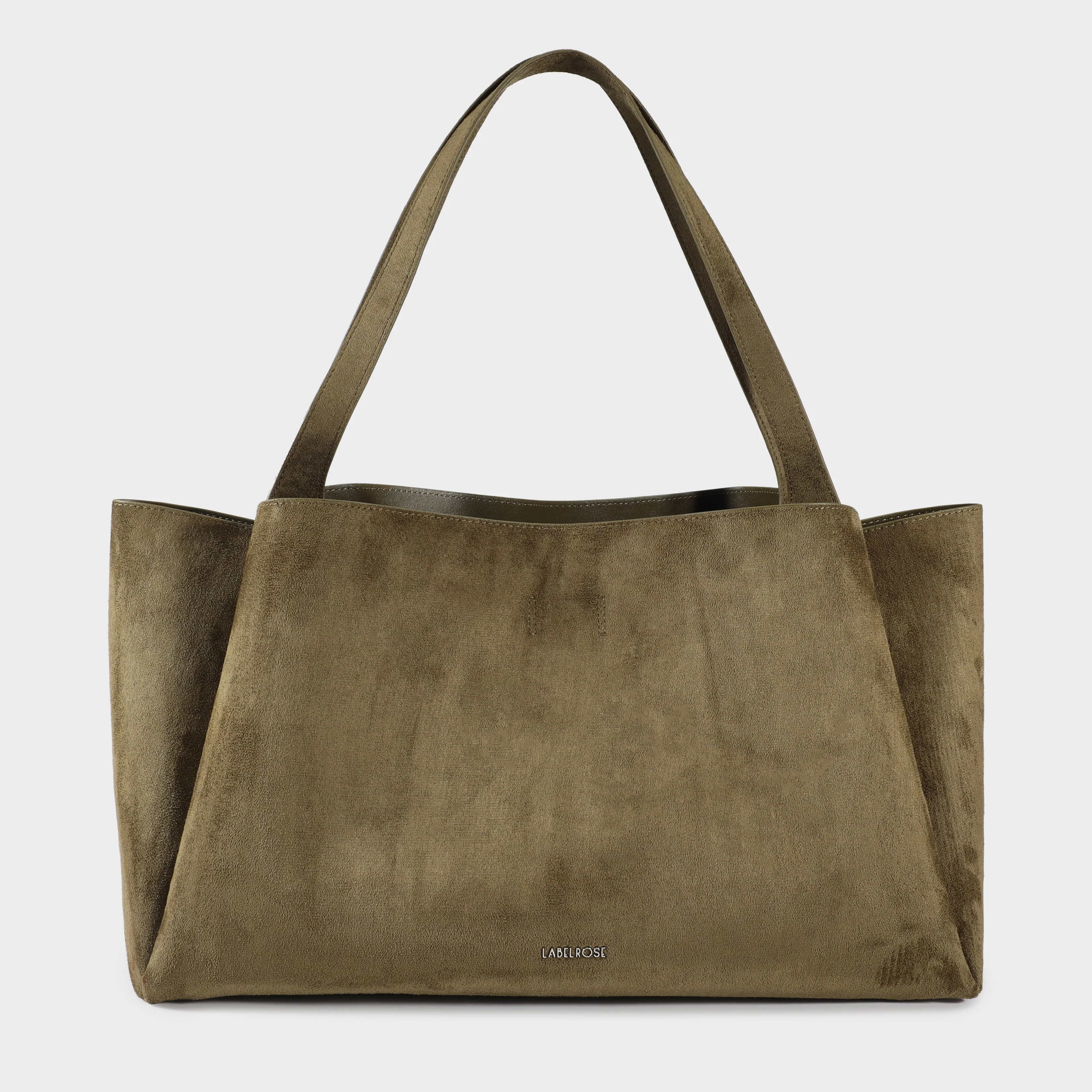 Image of Borsa a spalla IVORY SUEDE - SAGE GREEN