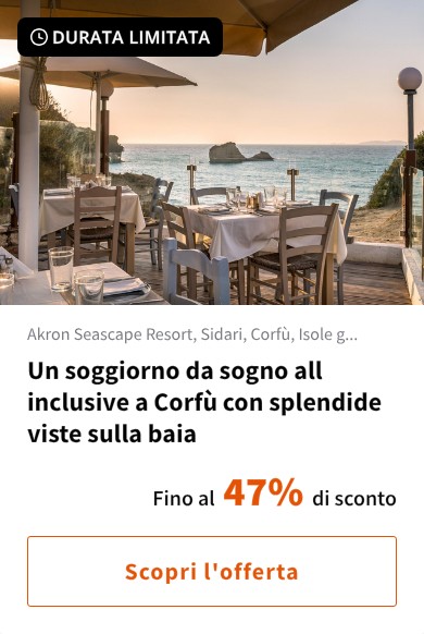 Un soggiorno da sogno all inclusive a Corfù con splendide viste sulla baia