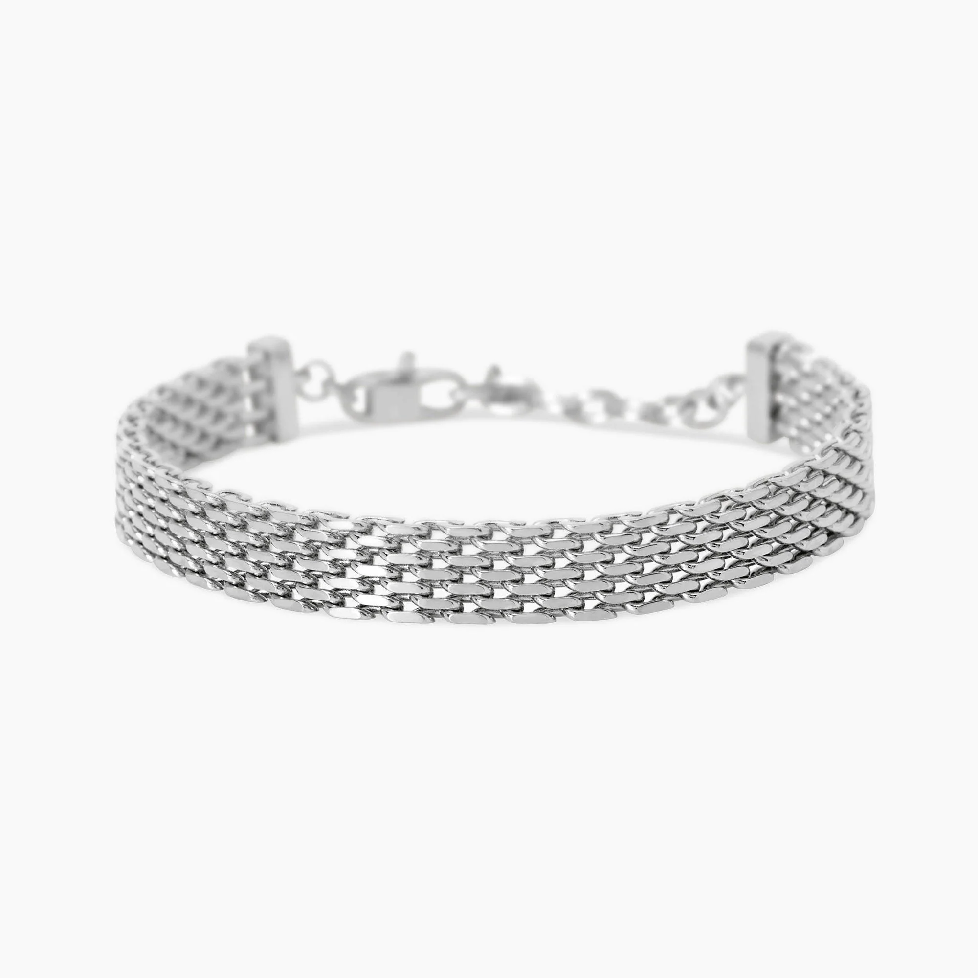 Image of Bracciale regolabile con catena mesh STYLE 72