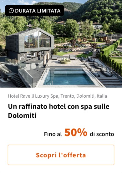 Un raffinato hotel con spa sulle Dolomiti
