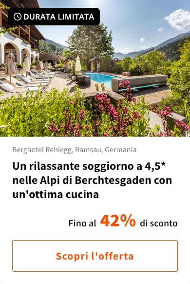 Un rilassante soggiorno a 4,5* nelle Alpi di Berchtesgaden con un'ottima cucina