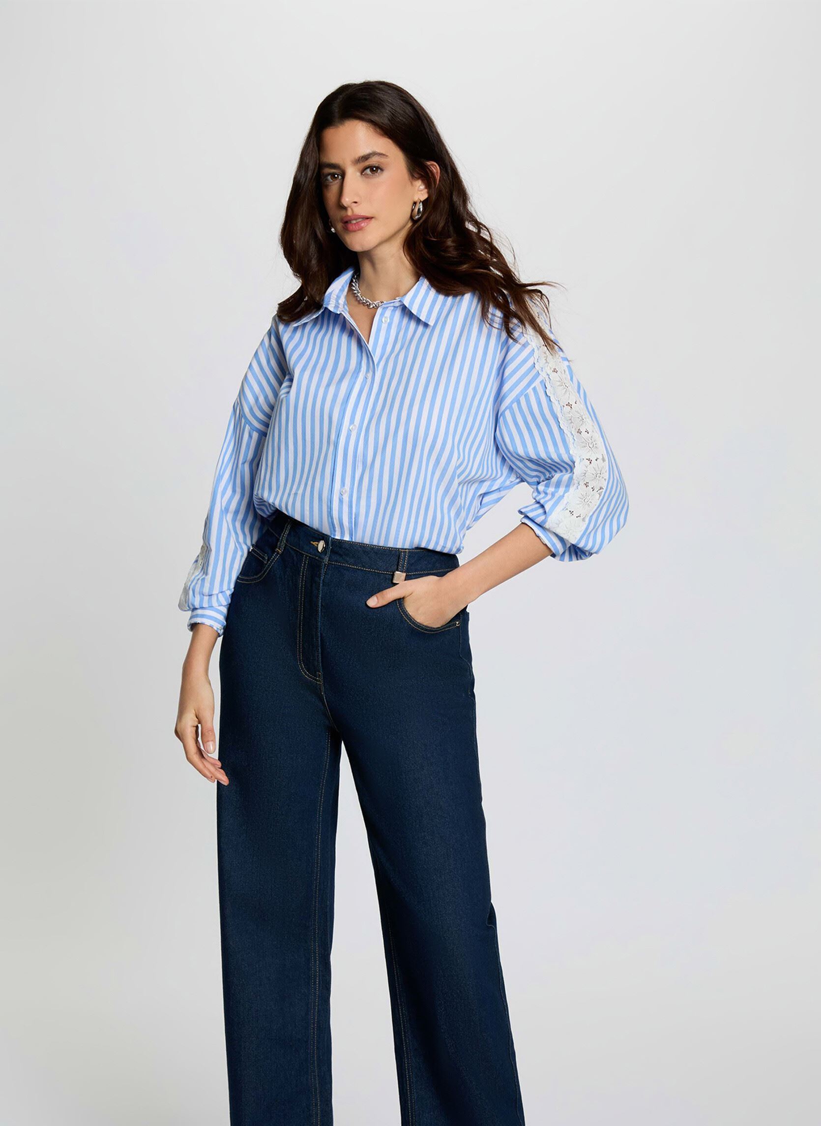 Morgan Camicie 251-CARAY donna blu