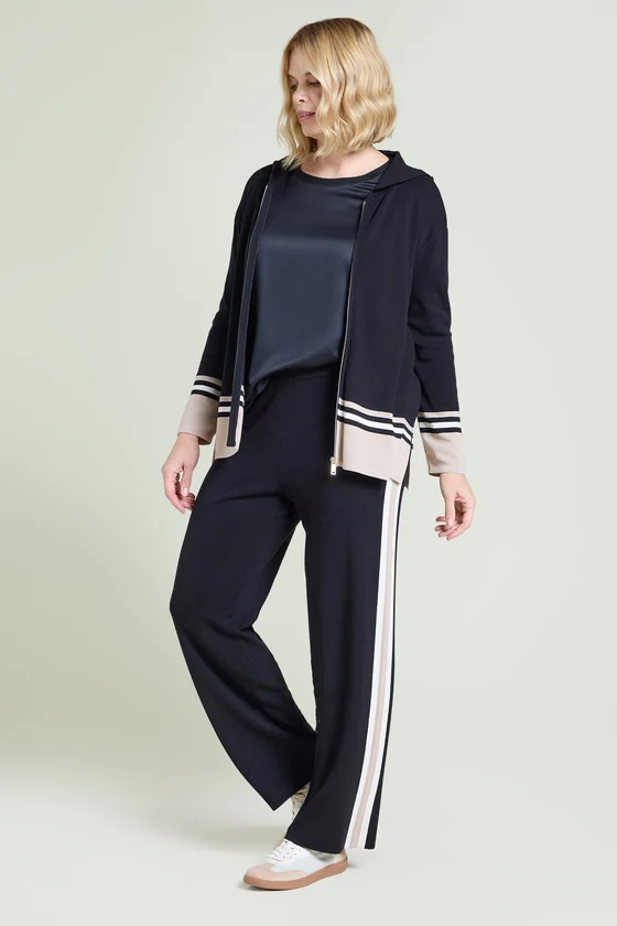 PANTALONI PULL-ON IN MAGLIA CON BANDE