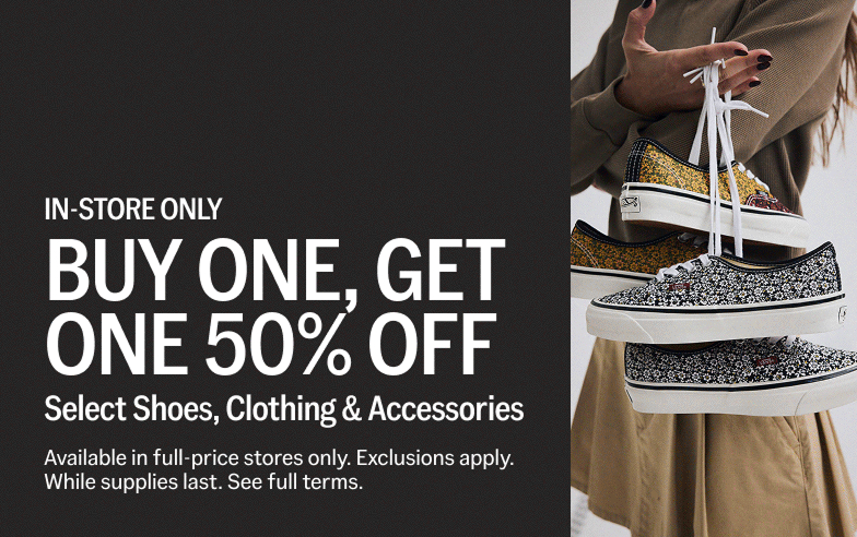In-Store Only | Buy One, Get One 50% Off