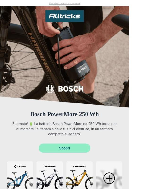 Bosch PowerMore 250 Wh: ancora più autonomia!