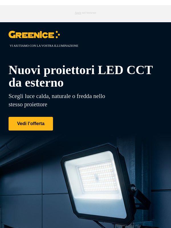 Già disponibili! Proiettori da esterno CCT in 3 temperature