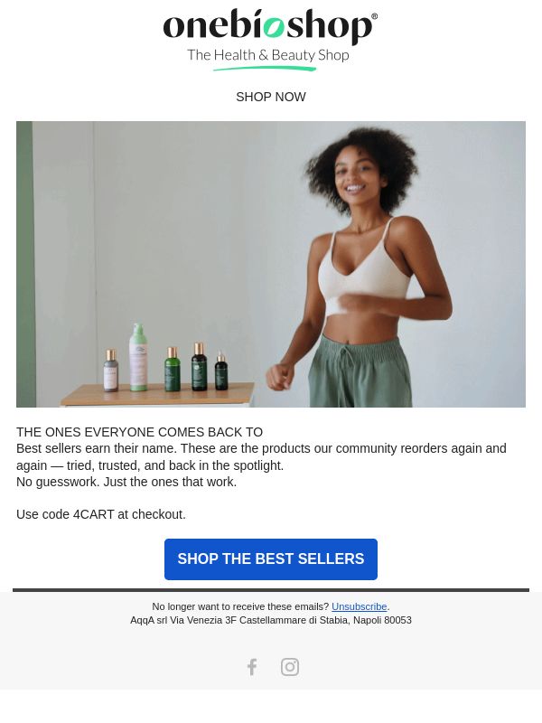 Our best sellers — now with 4CART 💚