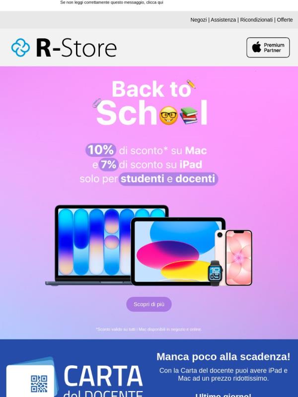 Back To School con la tecnologia giusta.