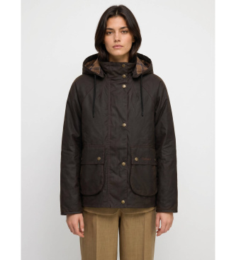 Giacca Georgette Wax marrone scuro