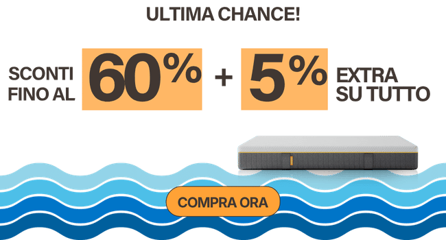 ULTIMA CHANCE! SCONTI FINO AL 60%+5% EXTRA SU TUTTO COMPRA ORA