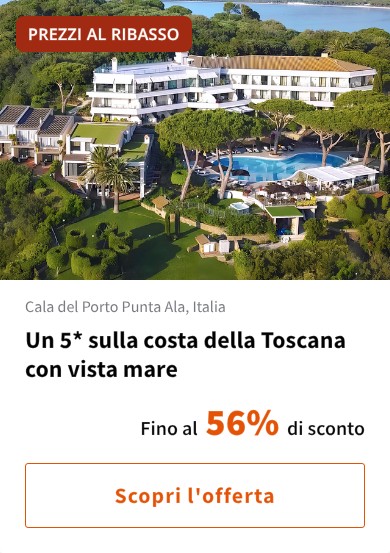 Un 5* sulla costa della Toscana con vista mare