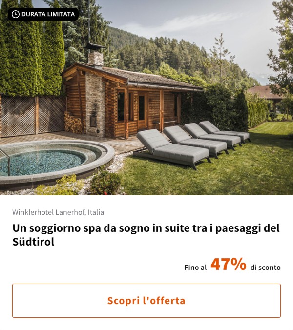 Un soggiorno spa da sogno in suite tra i paesaggi del Südtirol