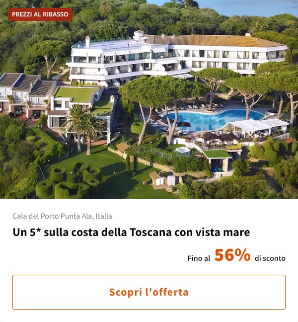 Un 5* sulla costa della Toscana con vista mare