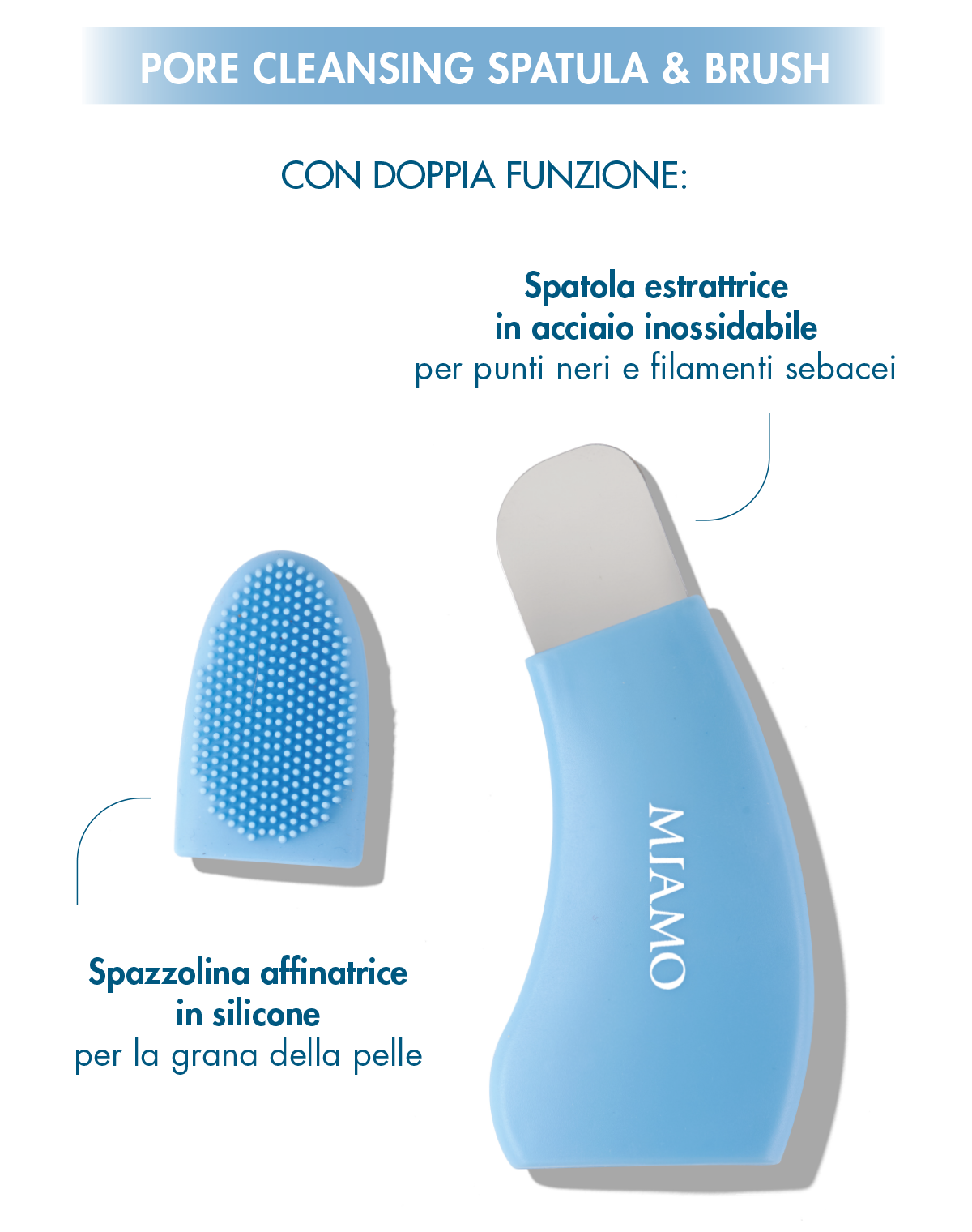 omaggi esclusivi, pore cleansing spatula & brush 