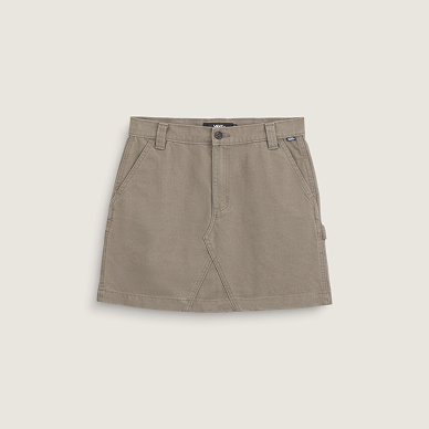 Bungee Cord Brown Chore Skirt