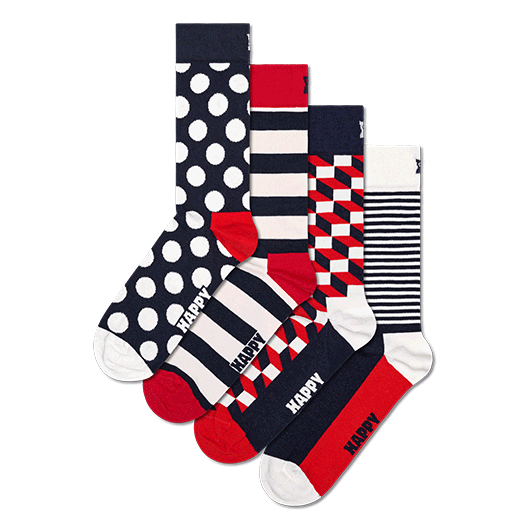 Set regalo Classic Navy Socks in confezione da 4