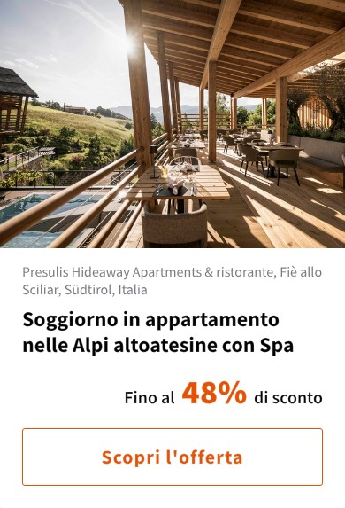 Soggiorno in appartamento nelle Alpi altoatesine con Spa