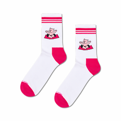 Calzini da ginnastica Yoga Pig