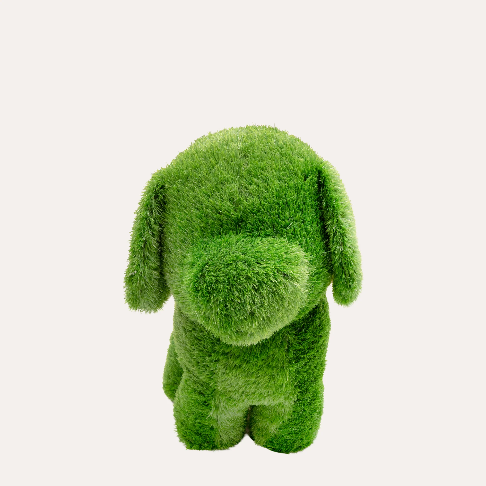 Image of Cane Verde Grande in Erba Sintetica H.75x80x40 cm – Decorazione da Giardino