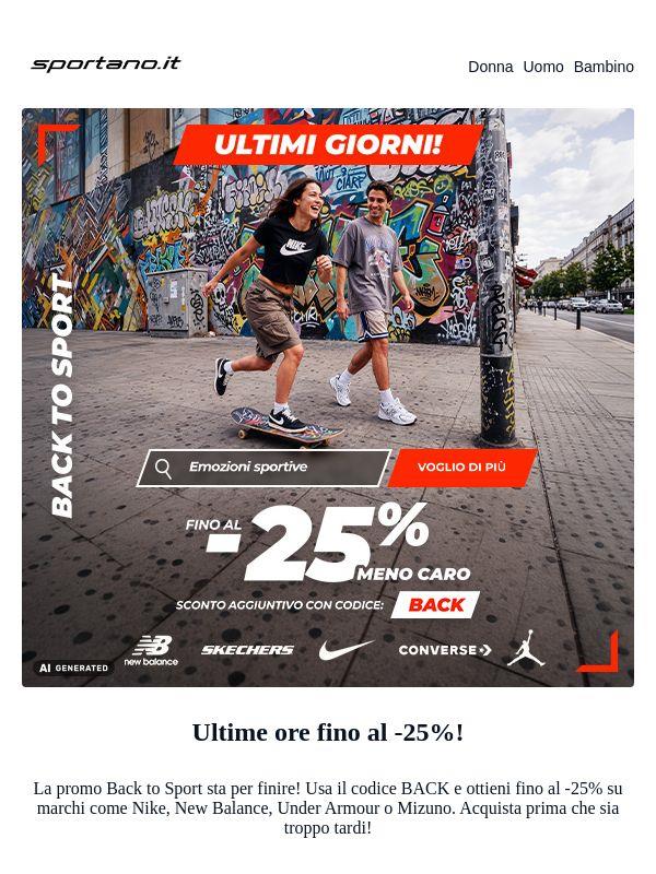 Finale sconti fino al -25% con il codice BACK
