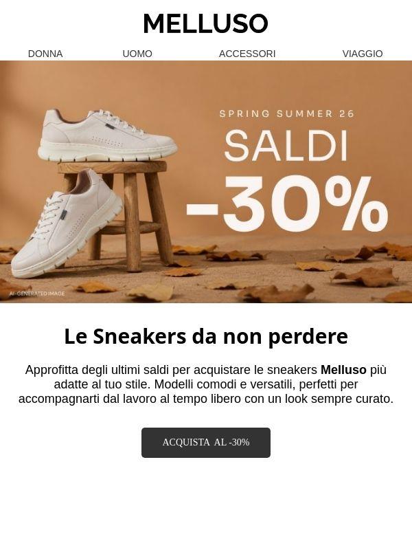 Le tue sneakers preferite ora al -30%😎