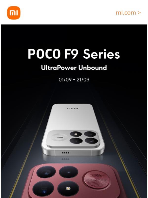 POCO F9 Series è ora disponibile
