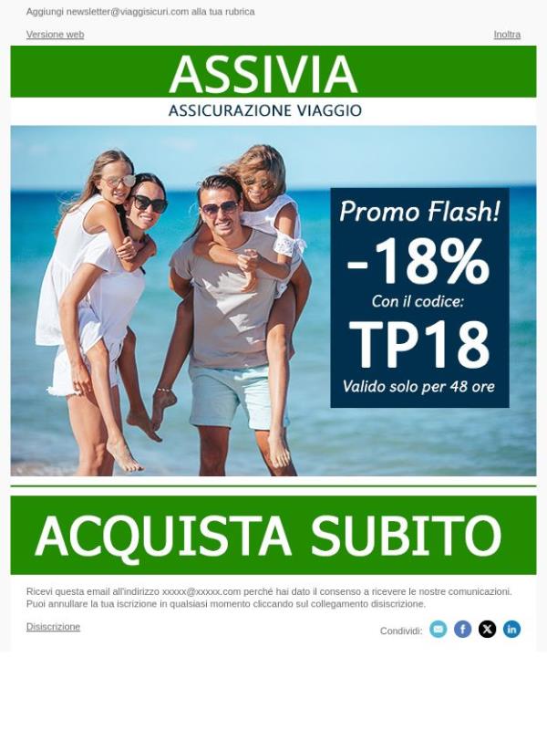 - 18% su tutte le nostre polizze!