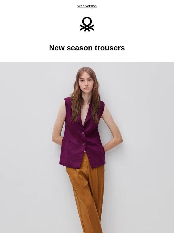 New in: pantaloni di stagione