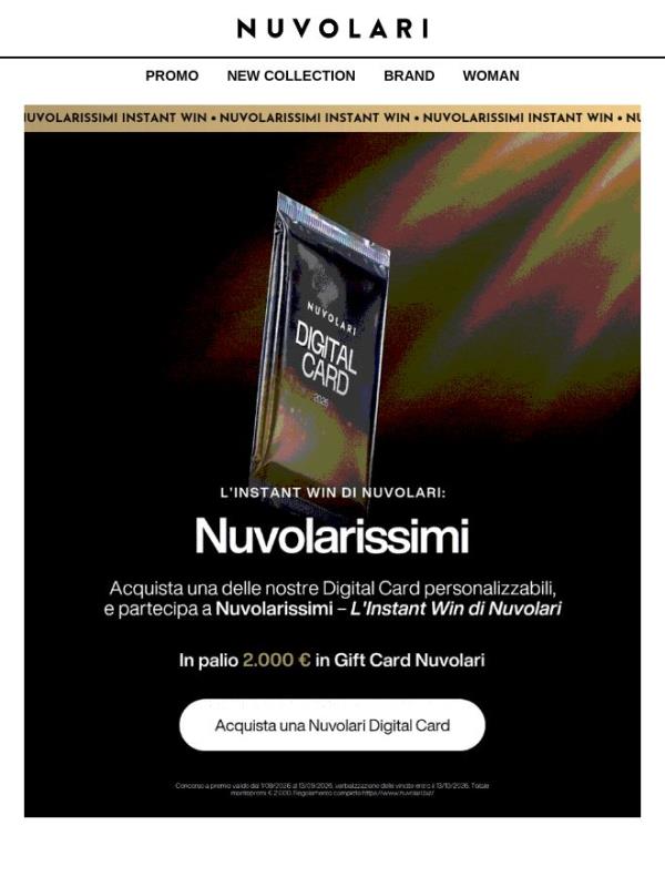 Nuvolarissimi - 2000 € in Gift Card