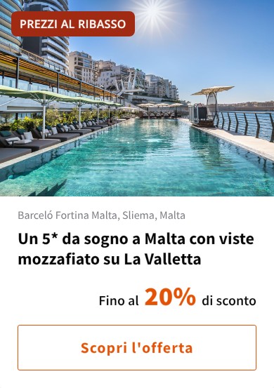 Un 5* da sogno a Malta con viste mozzafiato su La Valletta