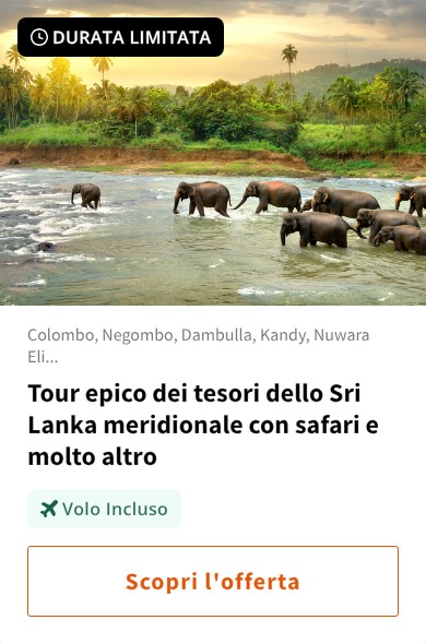 Tour epico dei tesori dello Sri Lanka meridionale con safari e molto altro