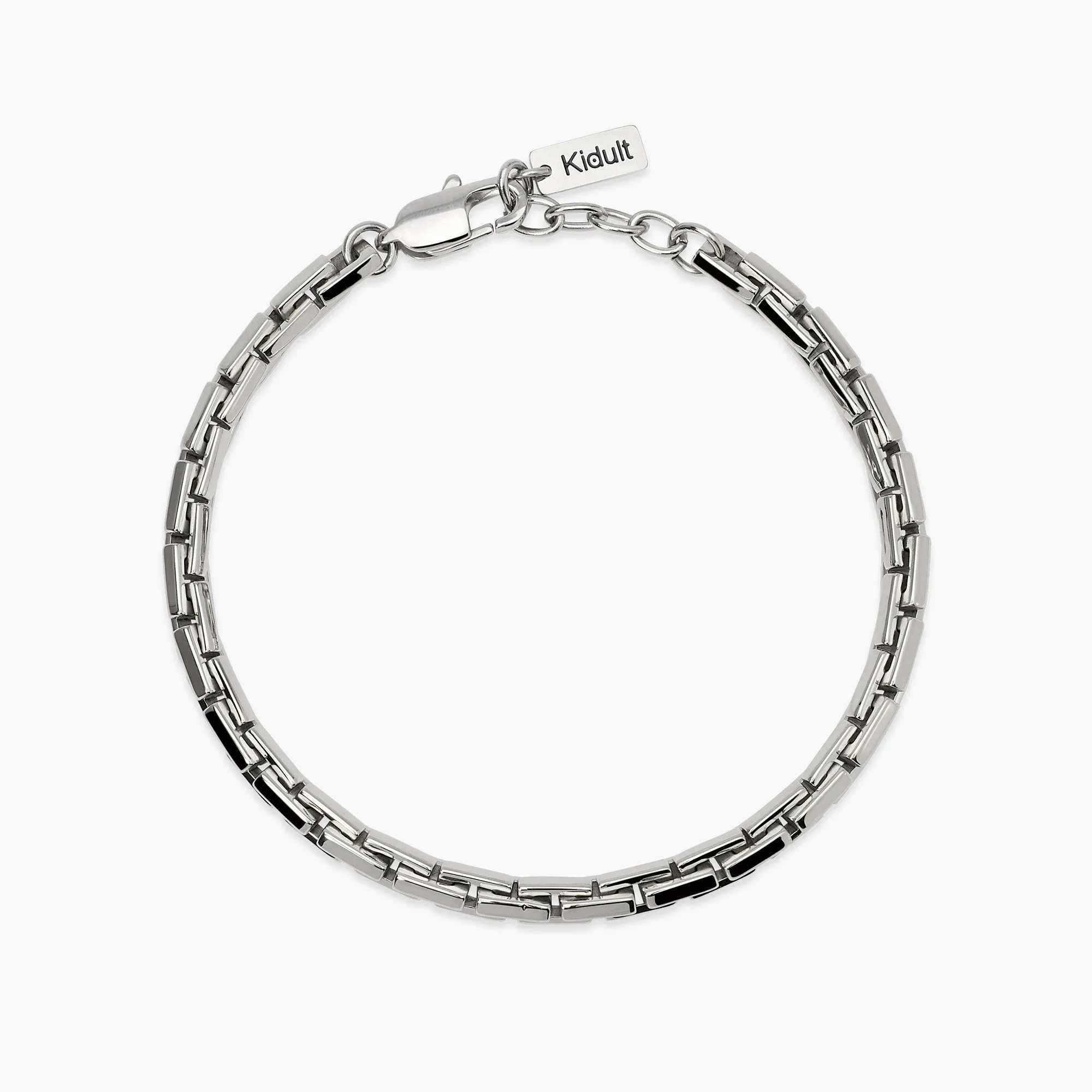 Image of Bracciale in acciaio con catena cardano STYLE 06