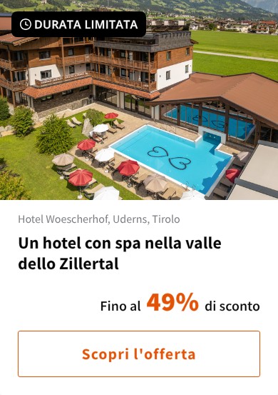 Un hotel con spa nella valle dello Zillertal