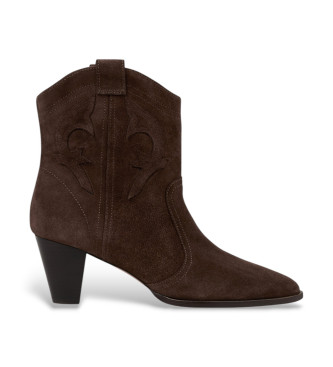 Stivali in pelle marrone Casey