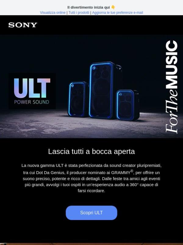 Nuovi speaker ULT: dettagli straordinari, ricordi indimenticabili