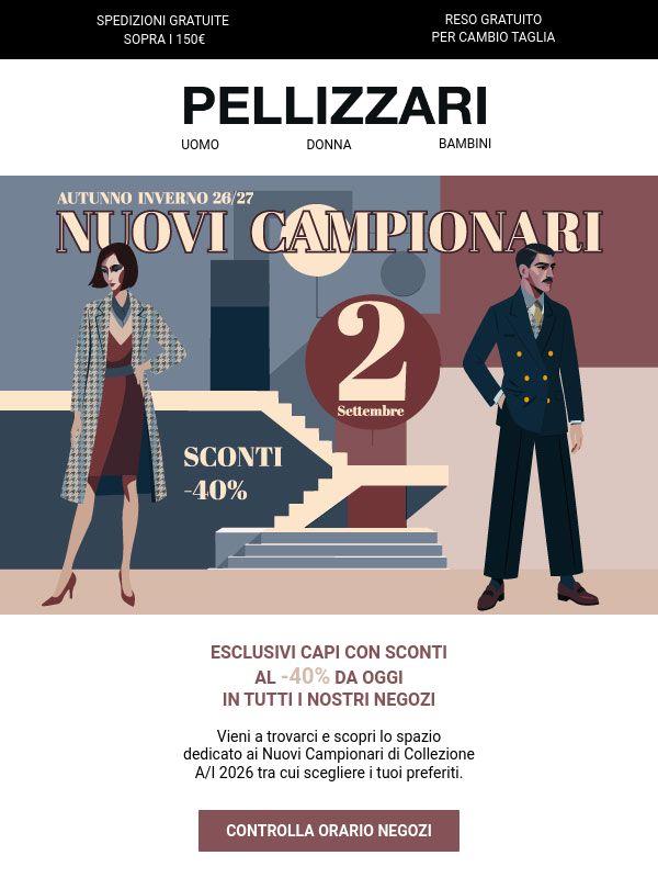 Sono arrivati i Campionari A/I 2026-27