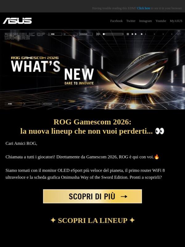 🔥 ROG a Gamescom 2026: Tutte le novità!