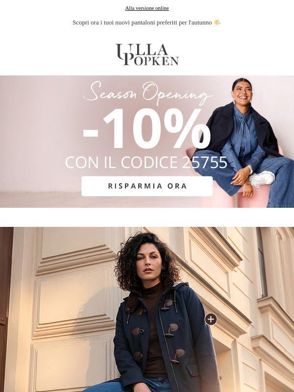 -10% su TUTTO 💙 Il tuo nuovo look con uno sconto