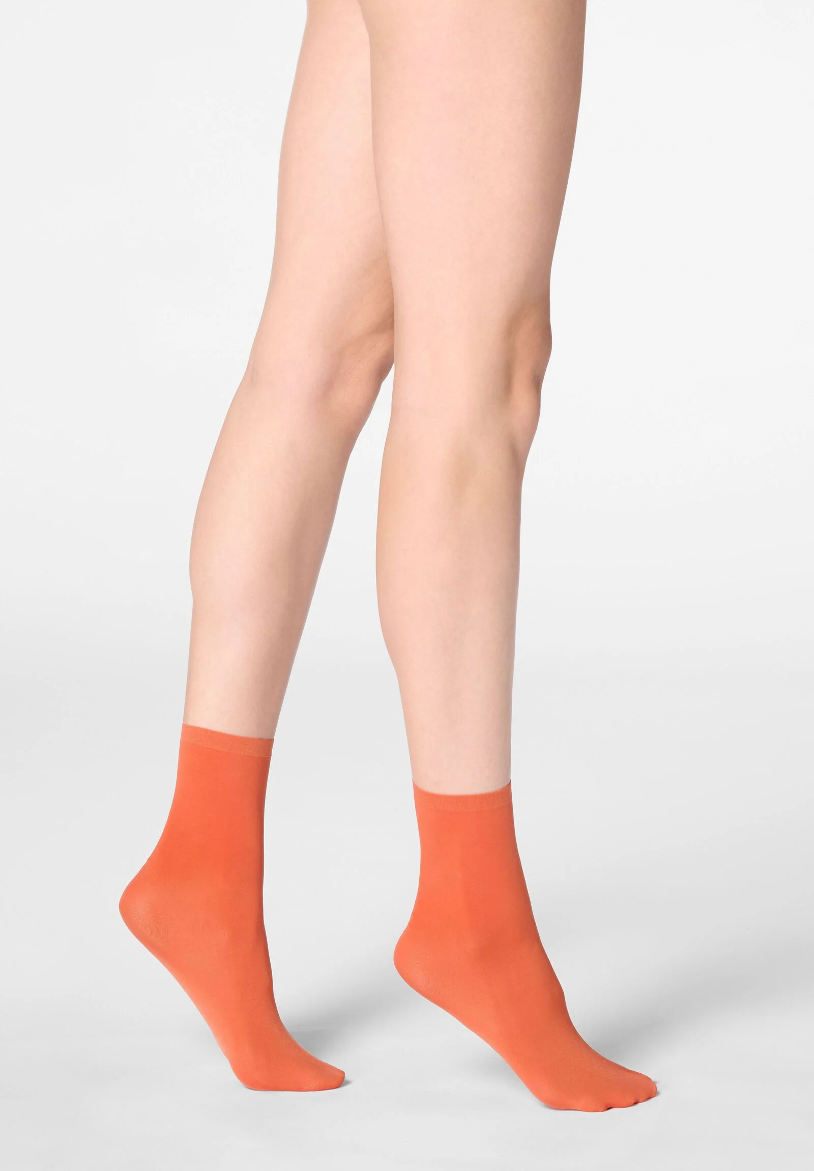 Image of Calzino Coprente All Colors 50 - Arancio Mandarino 9