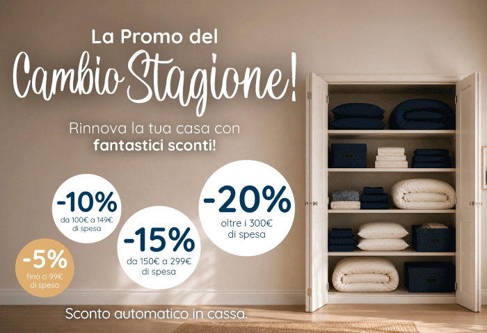 CAMBIO STAGIONE: SALDI FINO AL -20%