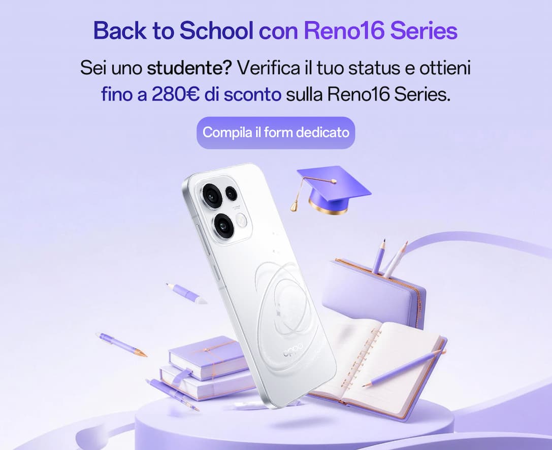 Back to School con Reno16 Series