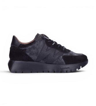 Sneakers in Pelle Odisei01 nero