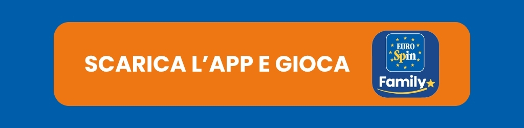 Download the EuroSpin Family app and play — orange banner with EuroSpin Family logo