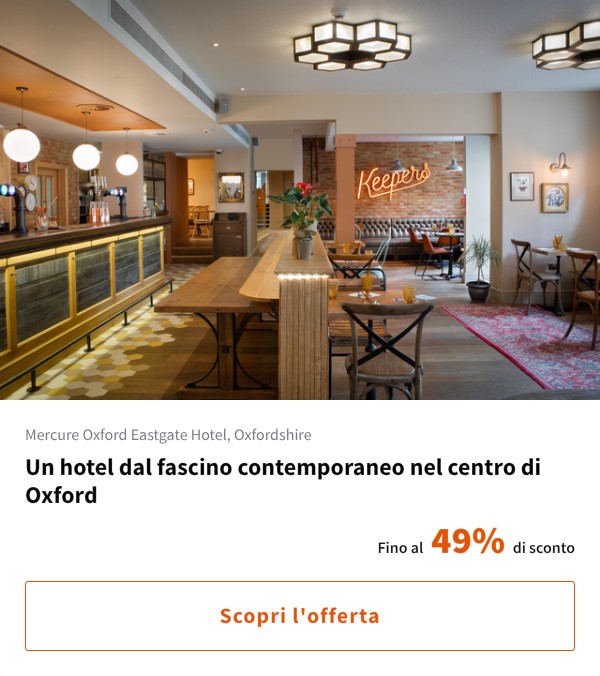 Un hotel dal fascino contemporaneo nel centro di Oxford