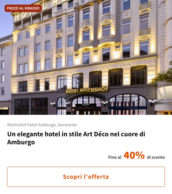 Un elegante hotel in stile Art Déco nel cuore di Amburgo