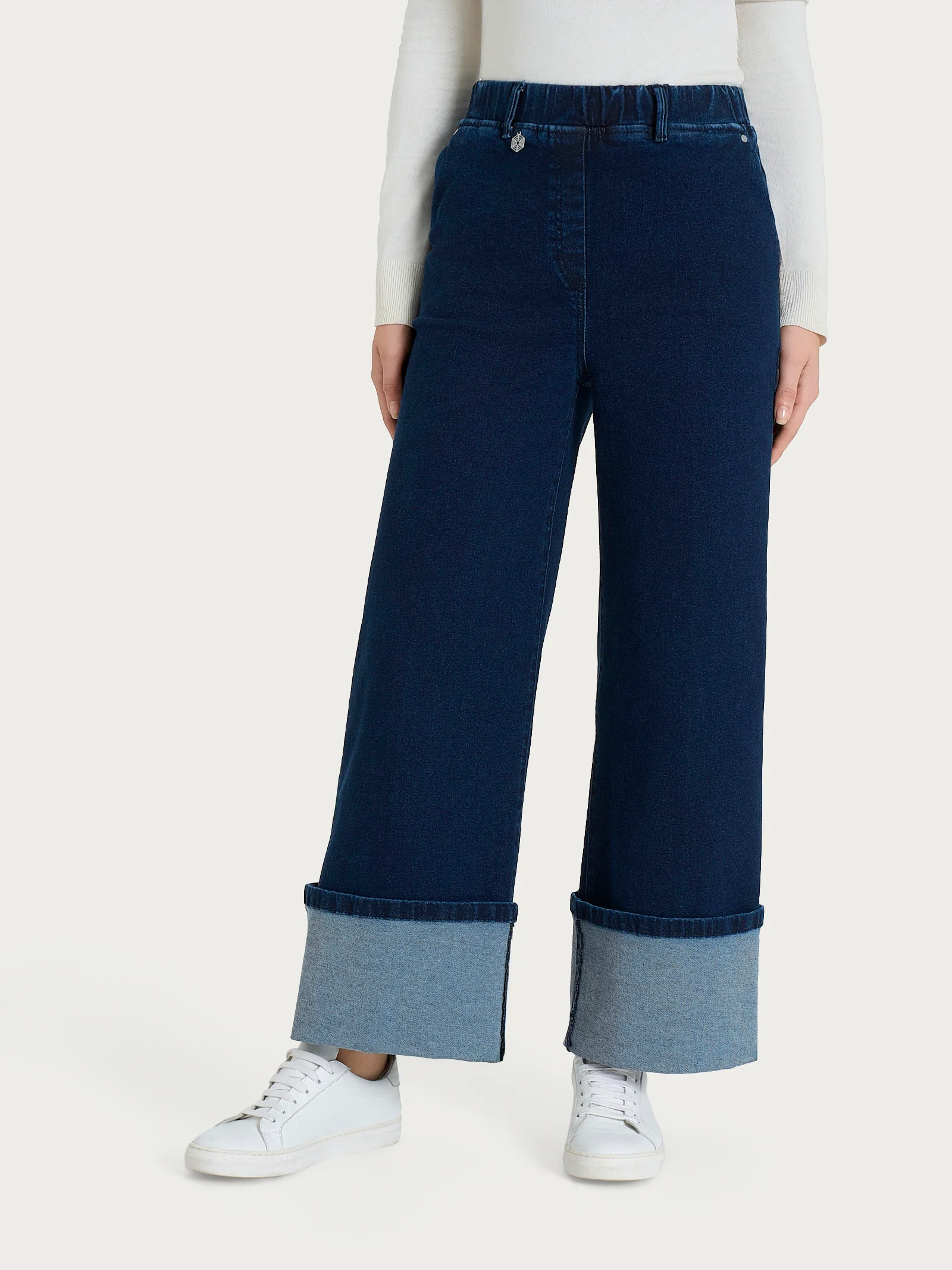 Image of Jeans a palazzo in Super Denim - Persia